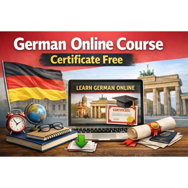 German online course certificate free