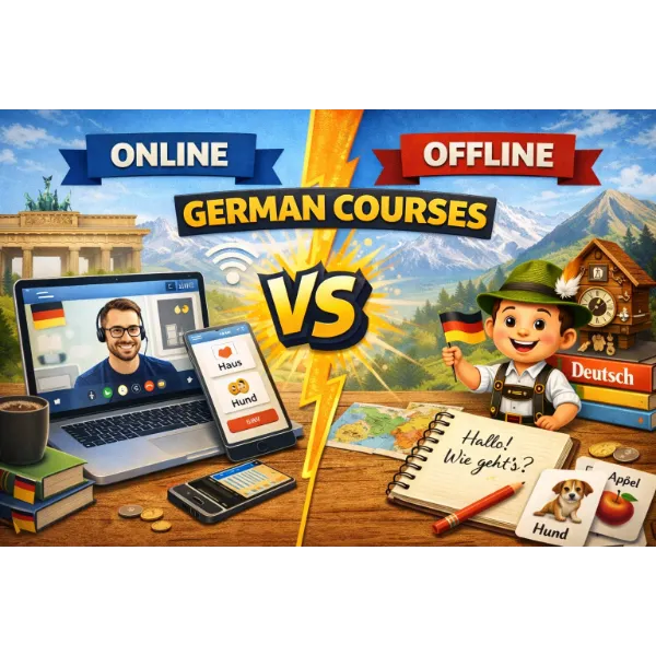 online vs offline german courses