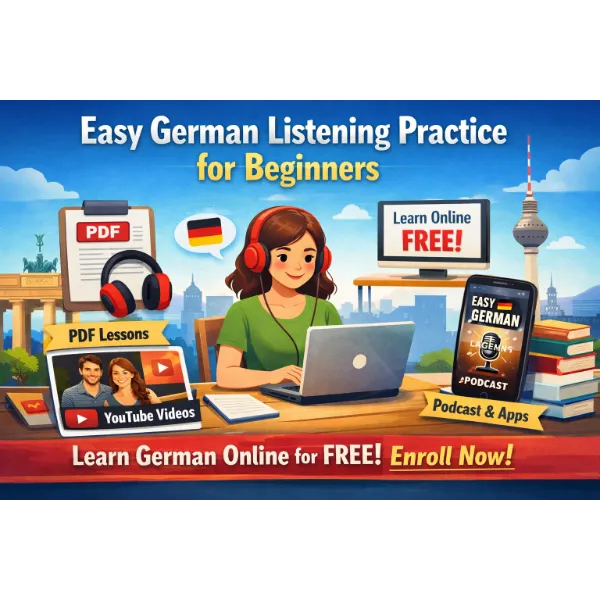 easy german listening practice beginners