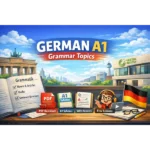 german a1 grammar topics