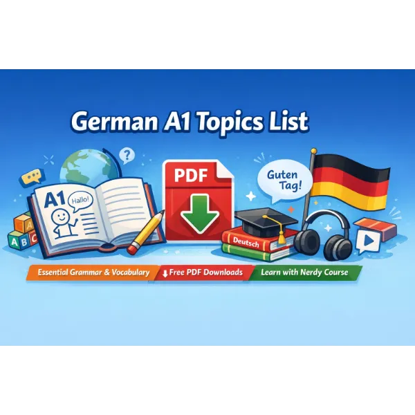 german a1 topics list