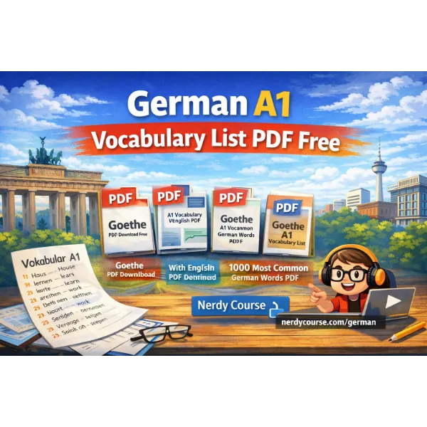 german a1 vocabulary list pdf free