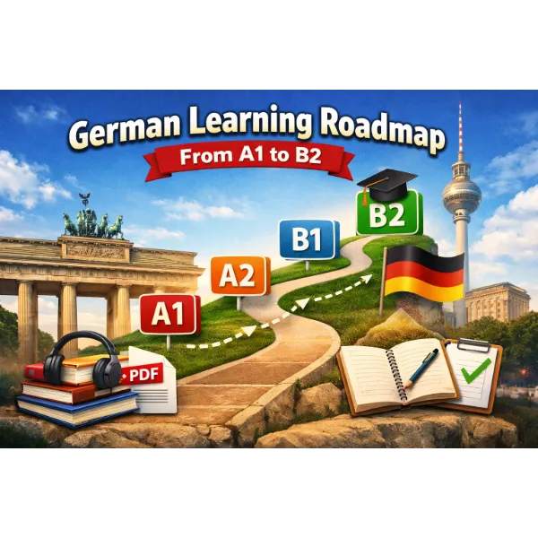 German Learning Roadmap From A1 To B2 - Nerdy Course