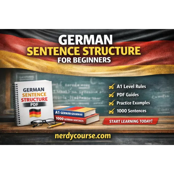 german sentence structure for beginners