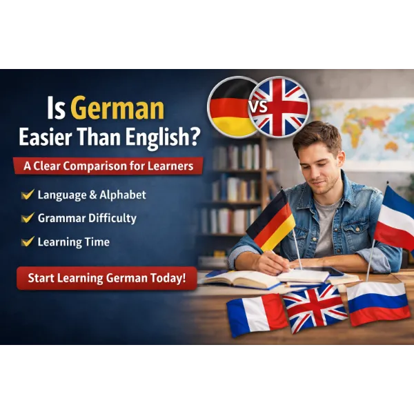 is german easier than english