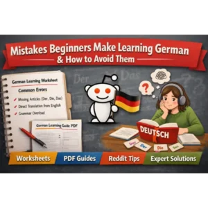 mistakes beginners make learning german