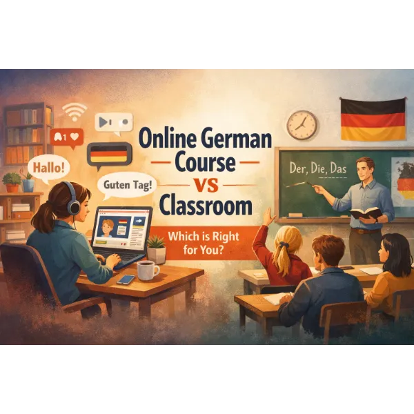 online german course vs classroom